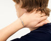 horizontal guilloche cable bracelet 9g